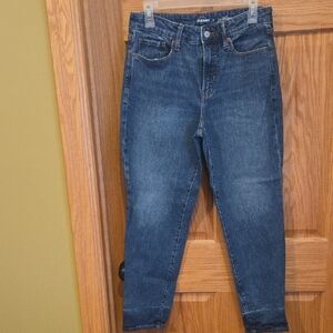 Old Navy Women's Dark Blue Straight Leg Jeans
